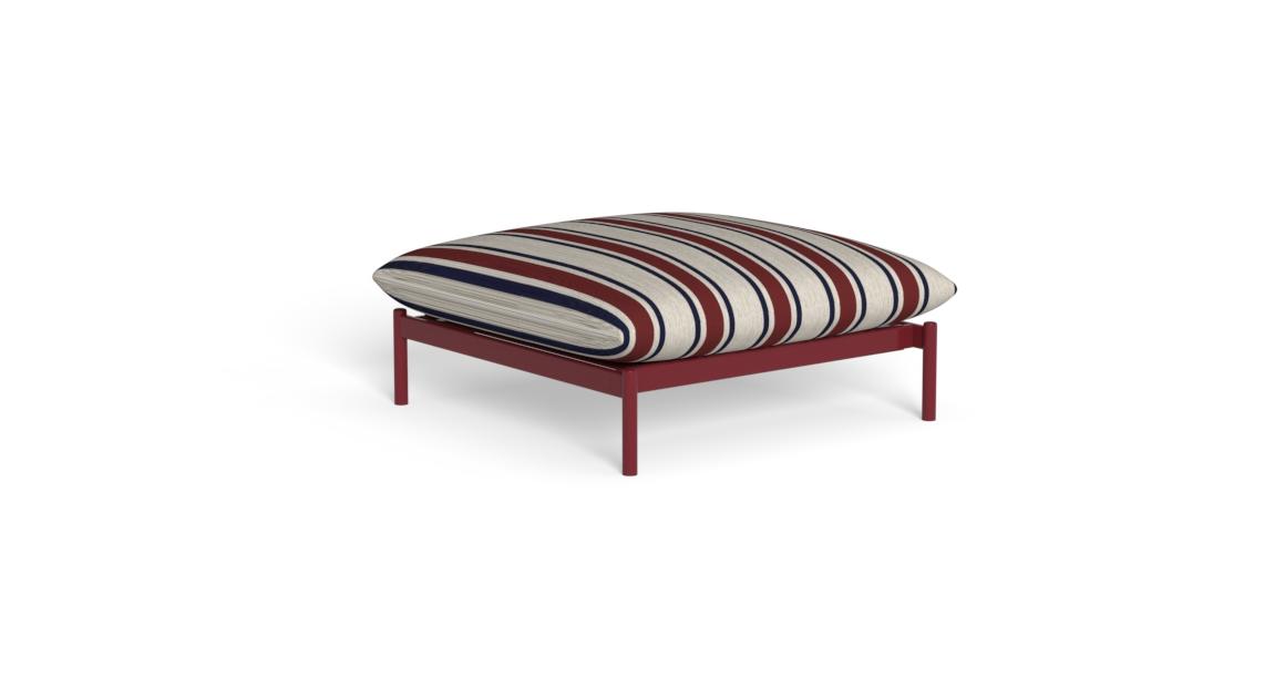 "Elegant Wave Pouf by TalentiSpa for patios, poolside areas, and garden lounges."