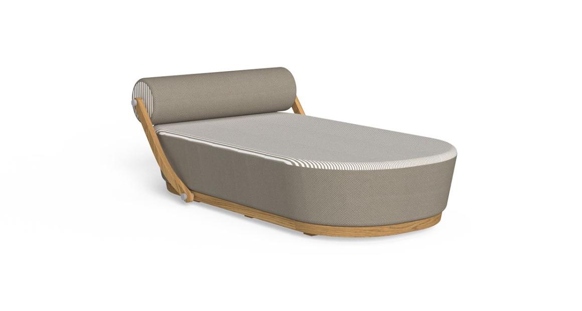 Modern Nami Sunbed by Karim Rashid for Talentispa, high-end Italian outdoor furniture for Royal Oak, Michigan.