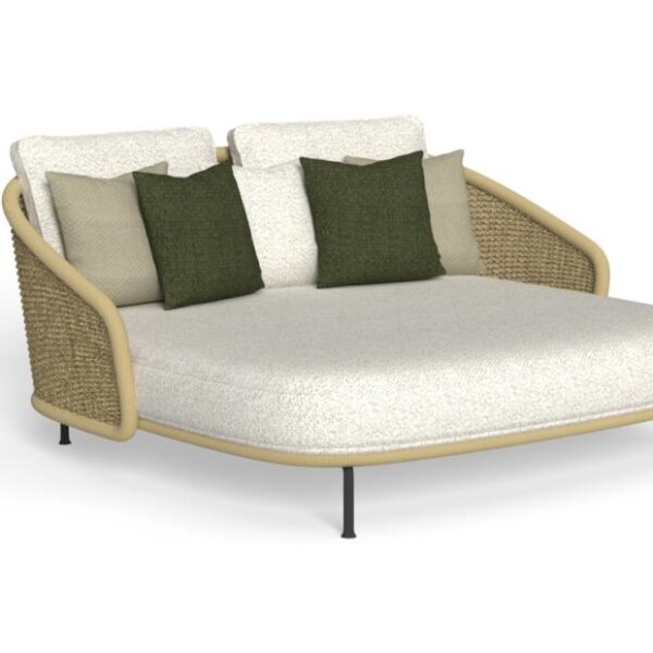 Modern Nido Daybed by Paola Navone for Talentispa, high-end Italian outdoor furniture for Royal Oak, Michigan.