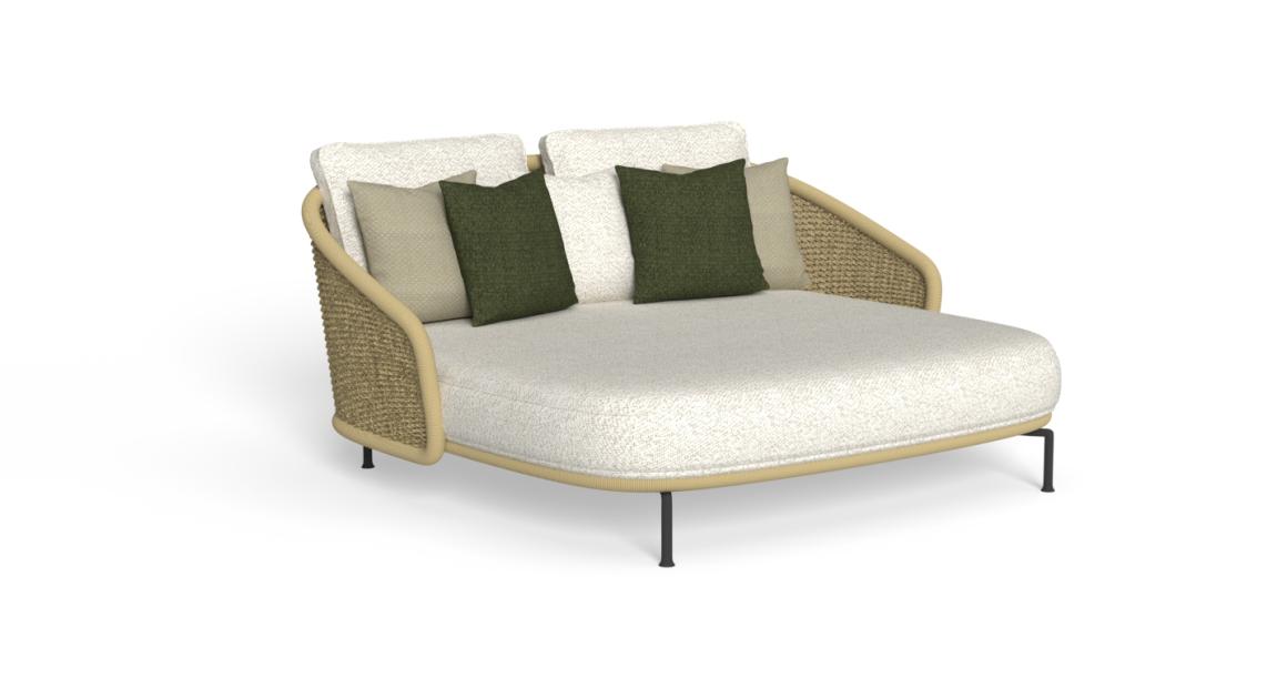 Modern Nido Daybed by Paola Navone for Talentispa, high-end Italian outdoor furniture for Royal Oak, Michigan.