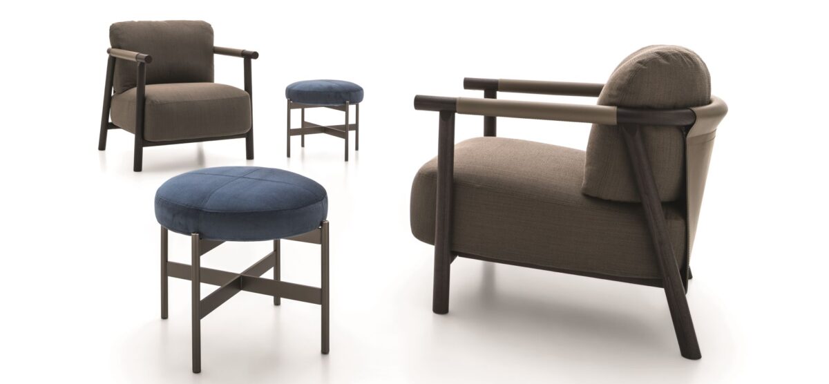 “Italian NATHY armchair by Ditre Italia – designer chair offering ergonomic form and timeless sophistication