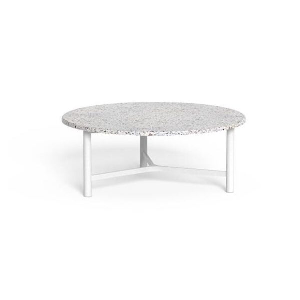 Luxury contemporary Oliver Coffee Table D90 / D60 / D45 by Studio Talenti for Talentispa, high-end Italian outdoor furniture for Birmingham, Michigan.