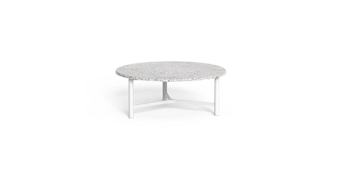 Luxury contemporary Oliver Coffee Table D90 / D60 / D45 by Studio Talenti for Talentispa, high-end Italian outdoor furniture for Birmingham, Michigan.