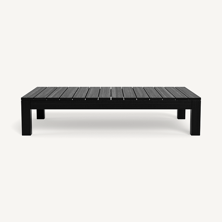 “Pacific Teak Coffee Table by Harbour – modern outdoor coffee table crafted from solid natural teak wood”