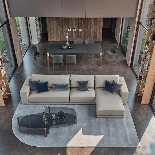 Spheratus by Bontempi modern Italian dining table in Royal Oak, Michigan showroom