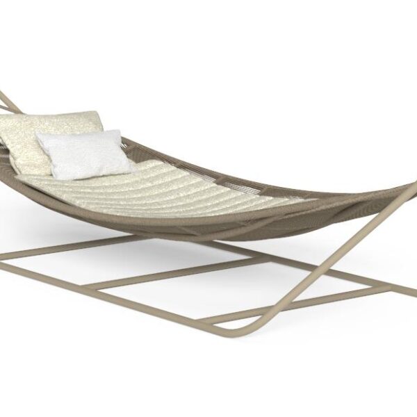 High-end Panama Hammock by Ludovica + Roberto Palomba for Talentispa, modern Italian outdoor furniture for Troy, Michigan.