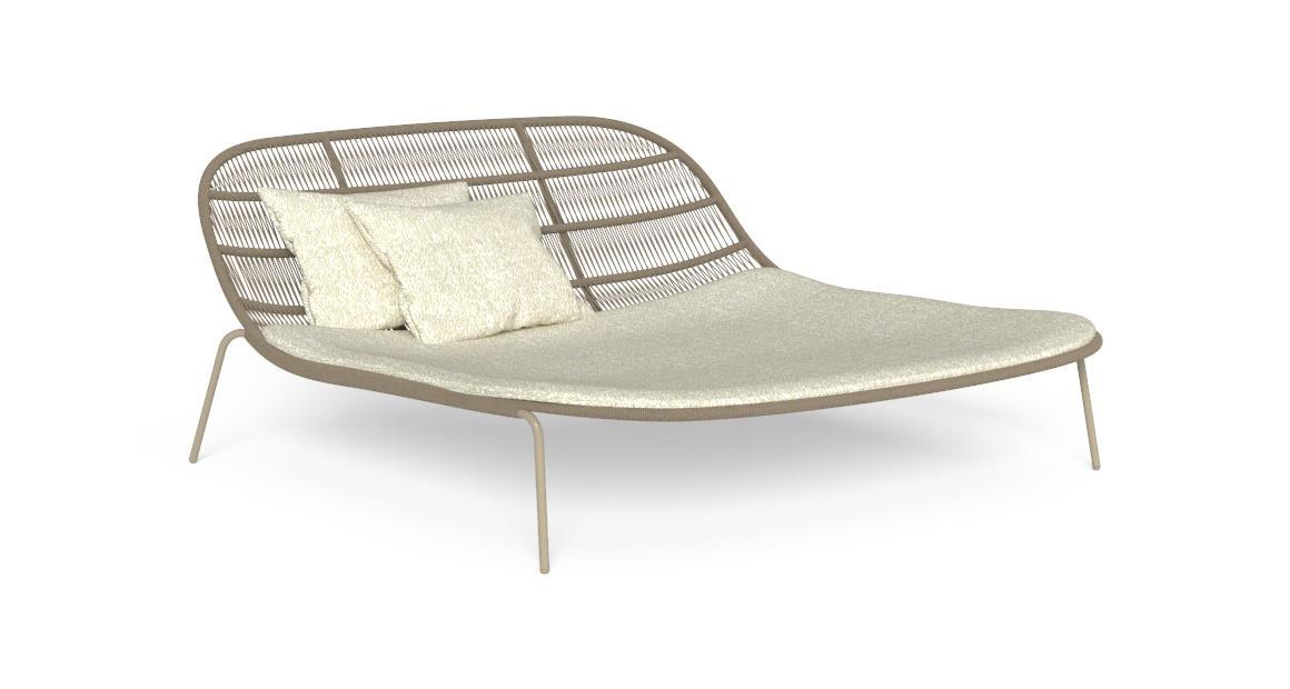 Modern Panama Daybed by Ludovica + Roberto Palomba for Talentispa, high-end Italian outdoor furniture for Royal Oak, Michigan.