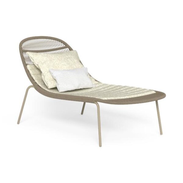 High-end Panama Sunbed by Ludovica + Roberto Palomba for Talentispa, modern Italian outdoor furniture for Troy, Michigan.
