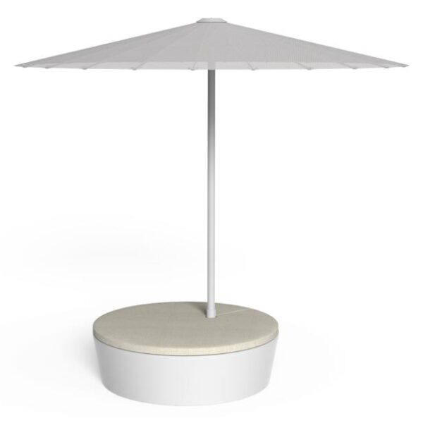 Modern Ermes Pouf by Talentispa, high-end Italian outdoor furniture for Royal Oak, Michigan.
