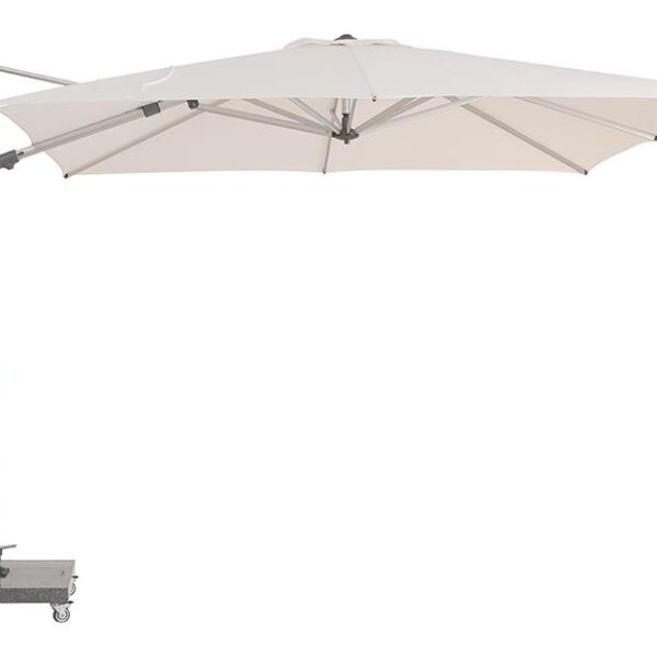 Luxury contemporary Parasol Venus by Nicola De Pellegrini for Talentispa, high-end Italian outdoor sun umbrella for Birmingham, Michigan.