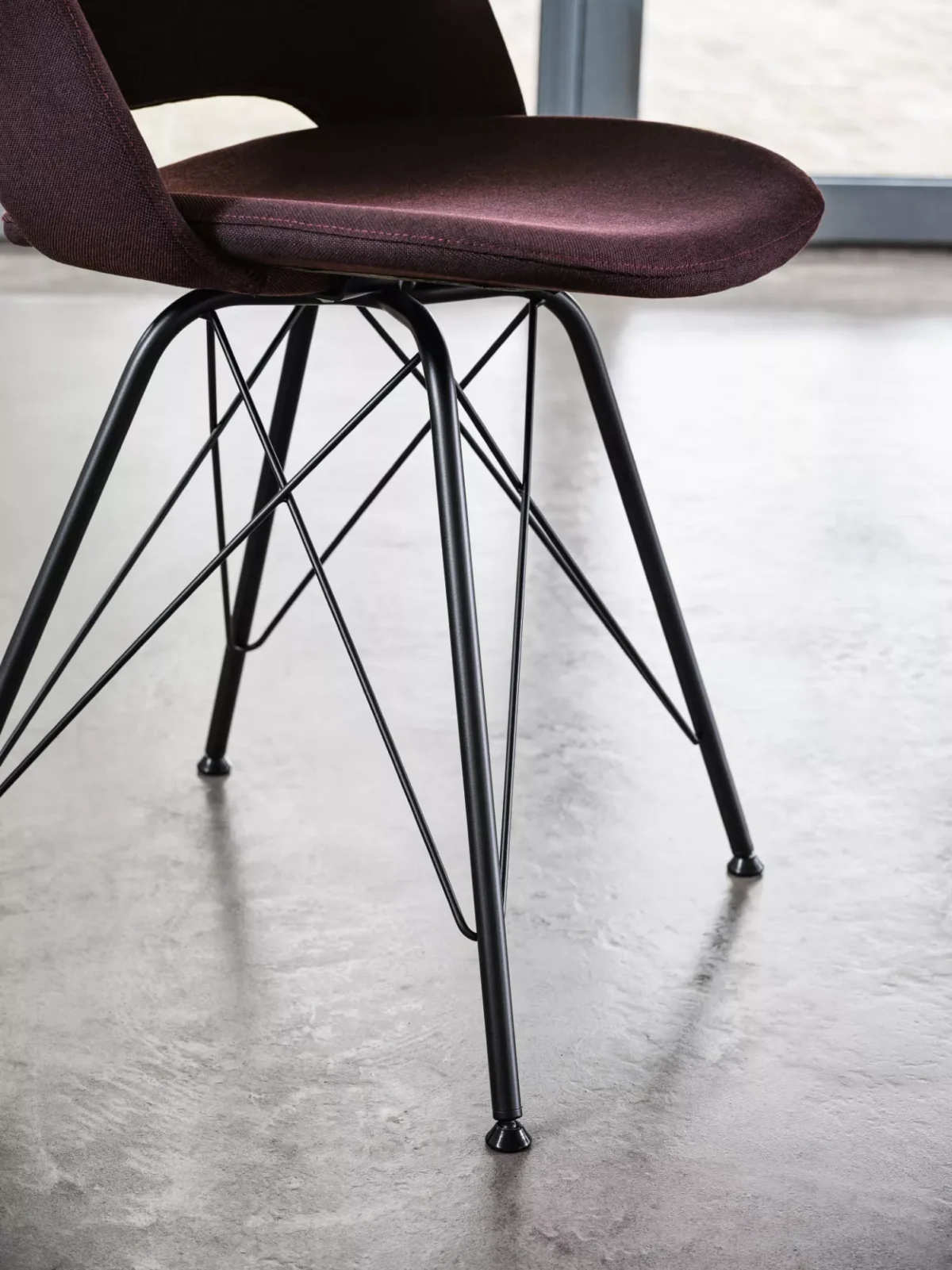 High-end Italian Polo Lined chair by Bontempi, a modern luxury piece for Royal Oak, Michigan.