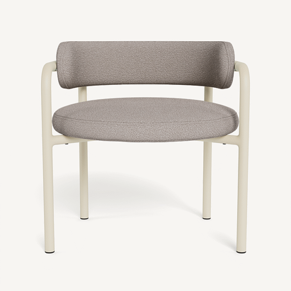“Porto Aluminum Club Chair by Harbour – sleek outdoor lounge chair with powder-coated aluminum frame”