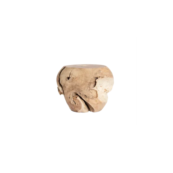 “Pure Curved Stump by Harbour – organic modern side table or stool with natural curves and sculptural solid form”