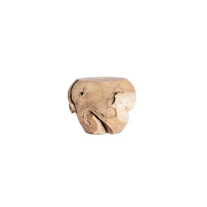 “Pure Curved Stump by Harbour – organic modern side table or stool with natural curves and sculptural solid form”