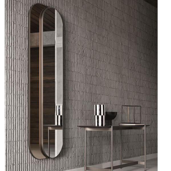 “PRIMOPIANO mirror by Ditre Italia – modern Italian wall mirror with minimalist frame and sleek, rectangular shape”