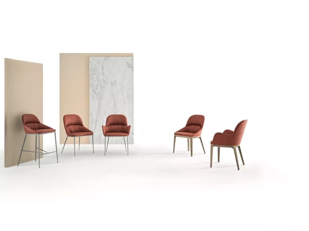 Contemporary Bontempi Queen chair, perfect for an elegant dining or living space in Birmingham, Michigan.