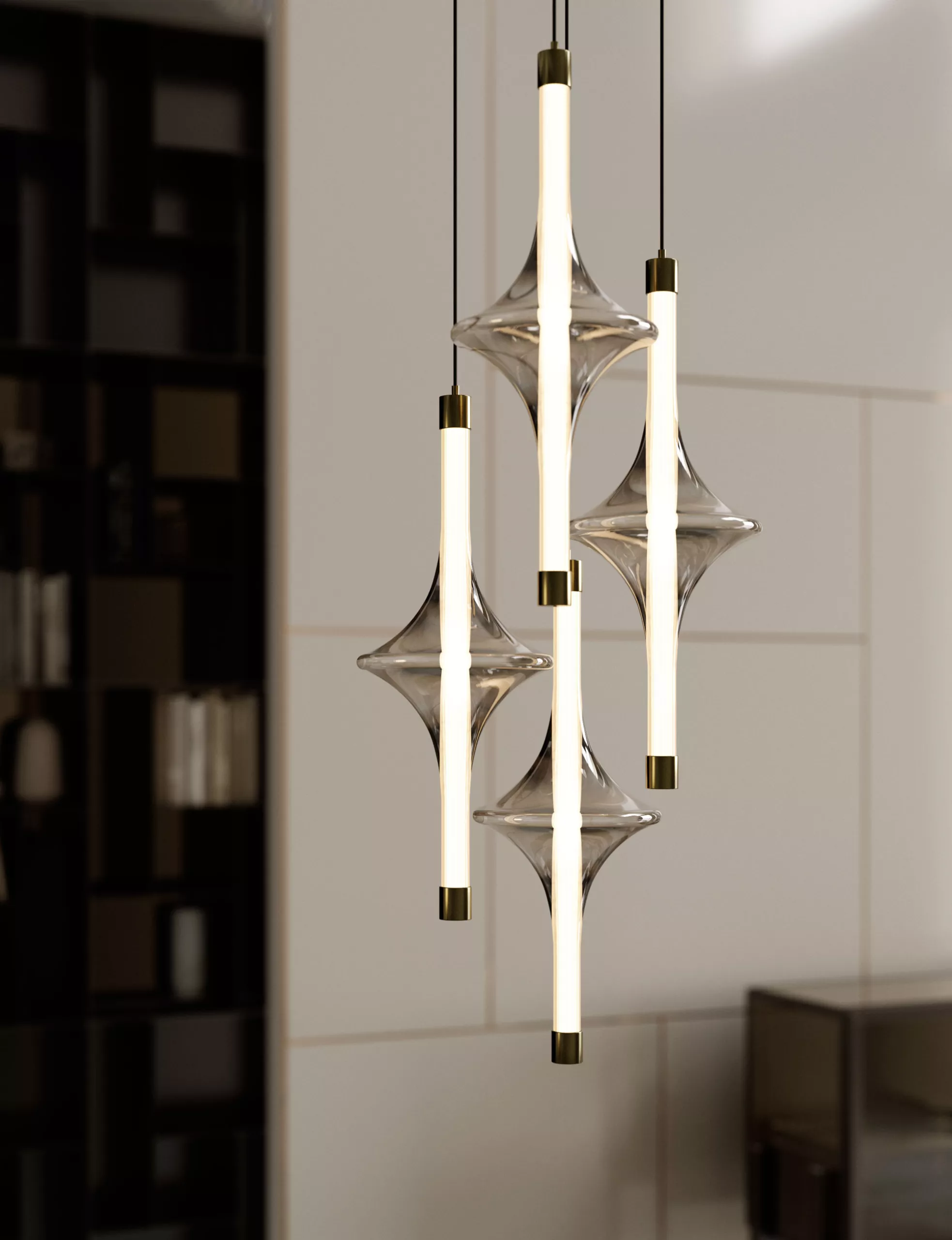 Rain by Bontempi contemporary Italian dining table in Birmingham, Michigan showroom