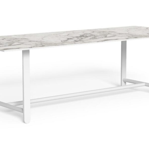 "Modern outdoor dining table Riviera 260×110 by TalentiSpa with clean, architectural lines."