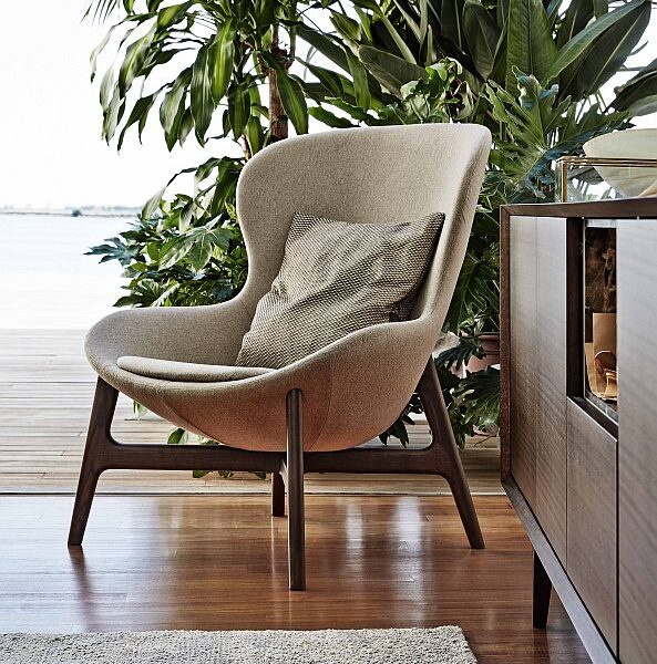 “Italian Round lounge chair by Ditre Italia – stylish seating with premium materials and ergonomic form”