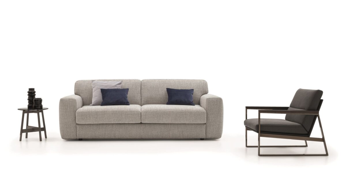 “ISABEL sofa bed by Ditre Italia – stylish Italian furniture combining comfort, minimalist form, and versatility”