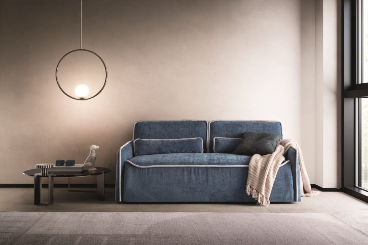 “Lulù 2.0 sofa bed by Ditre Italia – modern Italian sleeper sofa with smooth lines and plush upholstery”