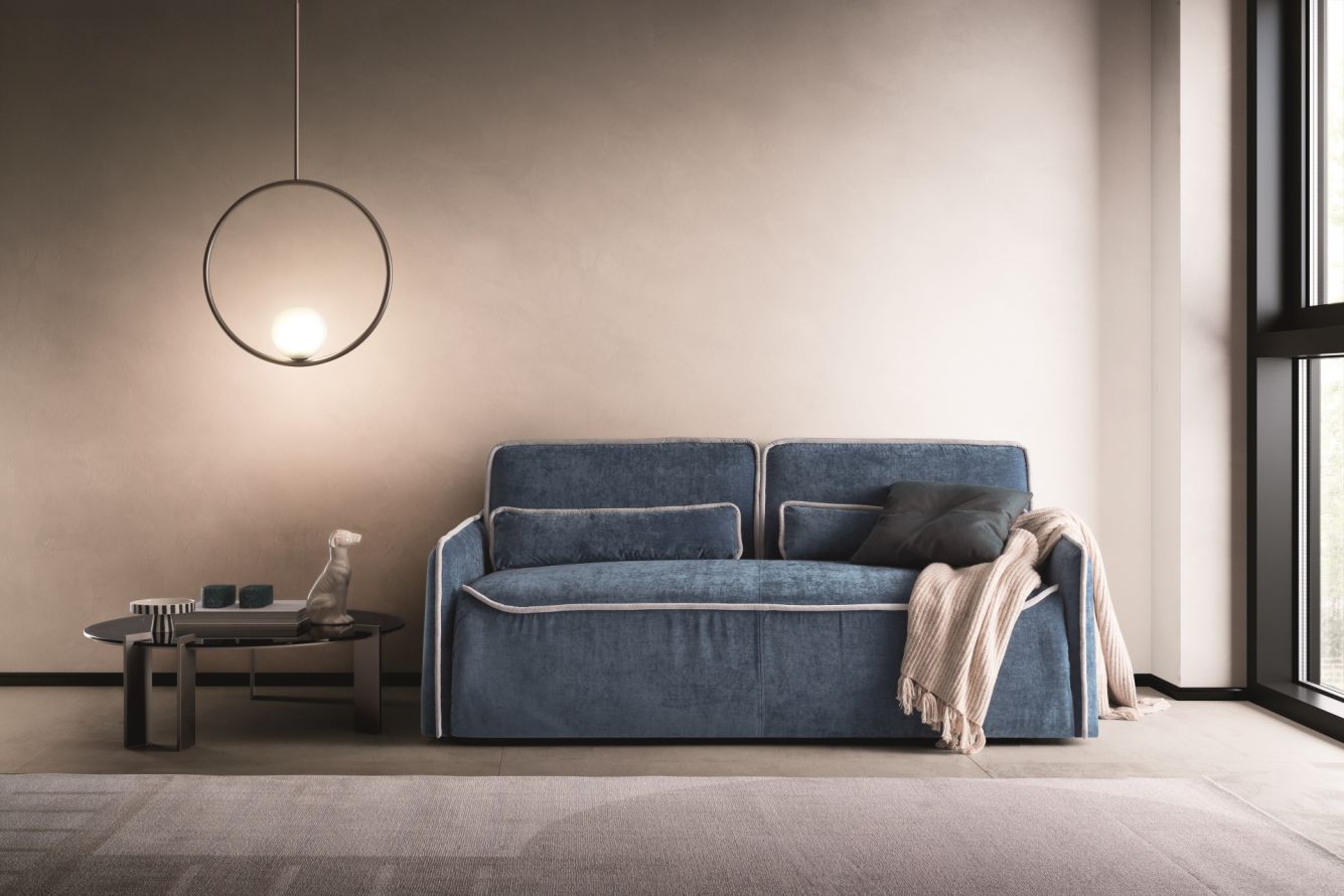 “Lulù 2.0 sofa bed by Ditre Italia – modern Italian sleeper sofa with smooth lines and plush upholstery”