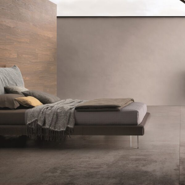 “PAPILO bed by Ditre Italia – contemporary Italian bed with oversized cushioned headboard and relaxed silhouette”