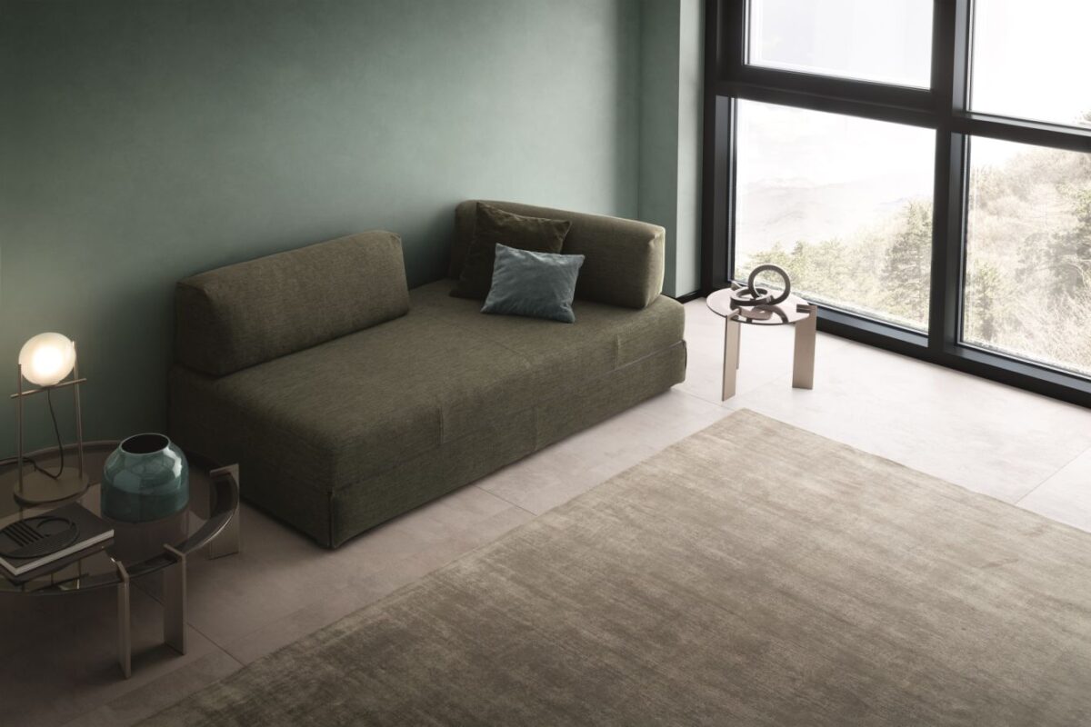 “SANDERS sofa bed by Ditre Italia – modern Italian sectional with integrated pull-out bed and modular design”