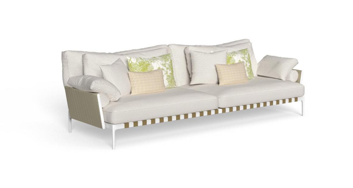 High-end Salinas 3-Seater Sofa by Marco Acerbis, modern luxury garden lounge for Royal Oak, Michigan.