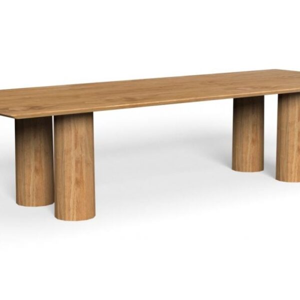 "Spacious Salinas dining table by TalentiSpa with weather-resistant build and modern silhouette."