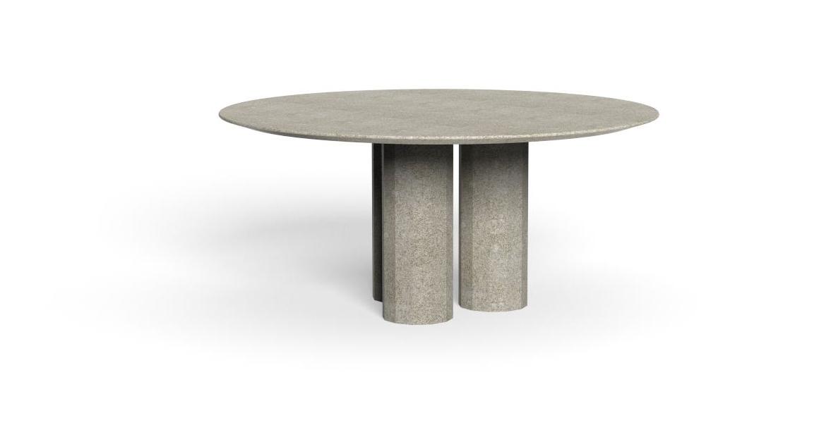 "Salinas D165 concrete table by TalentiSpa ideal for patios, rooftops, or modern garden setups."