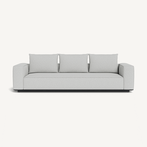 “Back view of Santorini 3 Seat Sofa – Harbour’s modern outdoor design with durable materials”