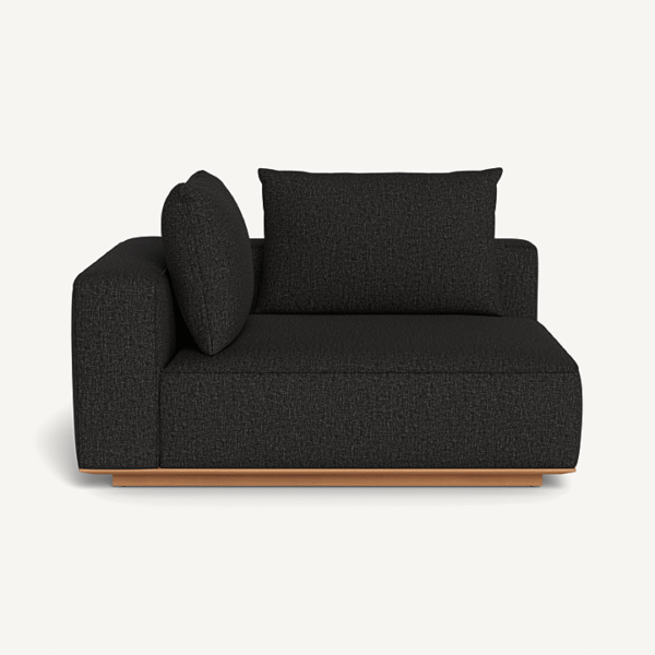 “Santorini Outdoor Short Return Left by Harbour – left-arm sectional piece with modern coastal style”