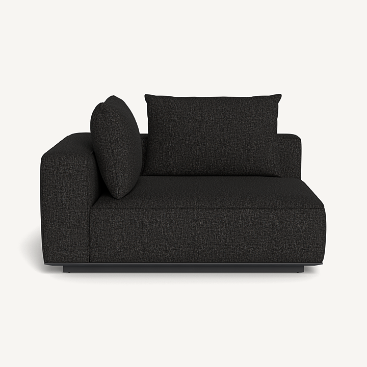 “Harbour Santorini Outdoor Short Return Left – modern left-arm sectional component for compact outdoor layouts”