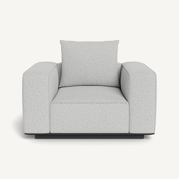 “Harbour Santorini Lounge Chair – contemporary outdoor seating with clean-lined silhouette”