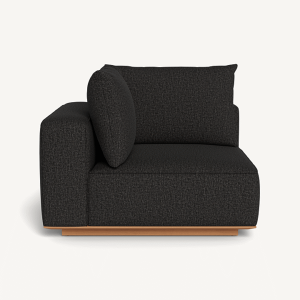 “Santorini Outdoor Corner Left by Harbour – modern low-profile corner unit with deep cushions”