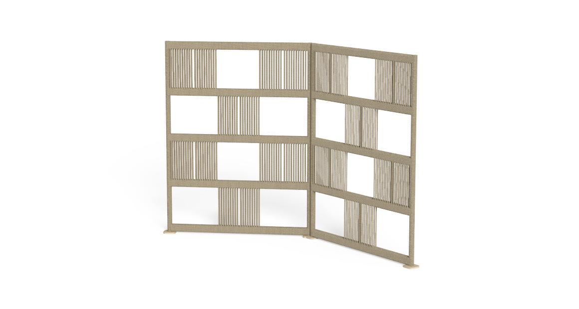 Modern Scacco Partition H135 by Studio Talenti for Talentispa, high-end Italian outdoor room divider for Royal Oak, Michigan.