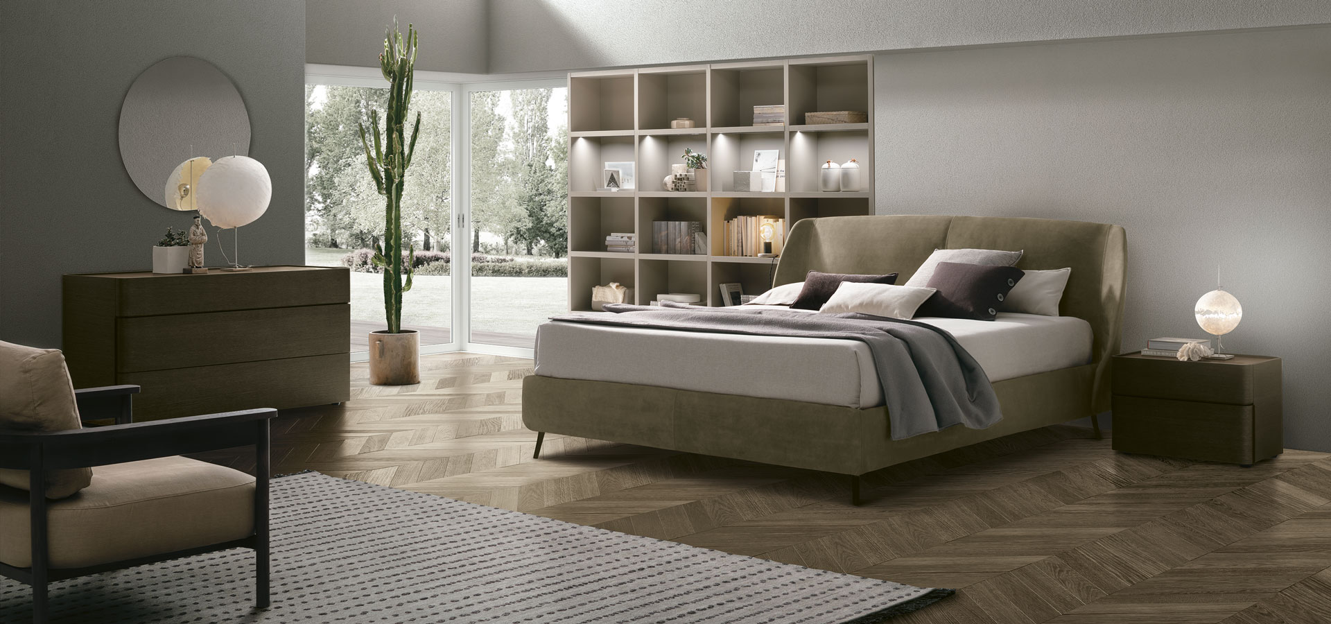 “Altea by Tomasella – modern Italian sideboard with clean lines and matte lacquered finish”
