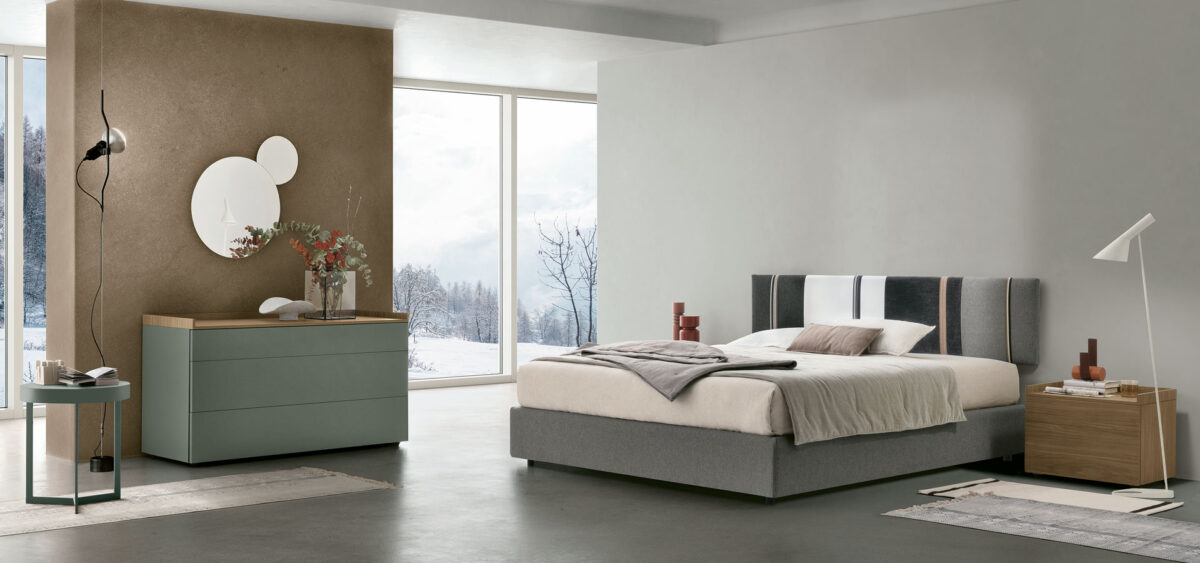 “Tomasella Diagonal – contemporary sideboard featuring geometric front panels and minimalist silhouette”