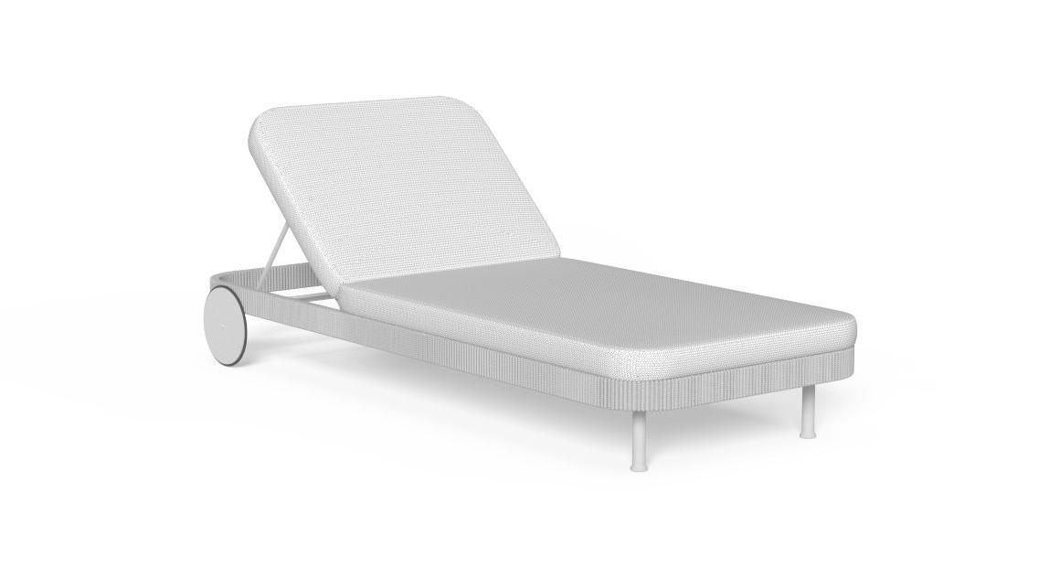 High-end Slam Rope Sunbed by Marco Acerbis for Talentispa, modern Italian outdoor furniture for Troy, Michigan.