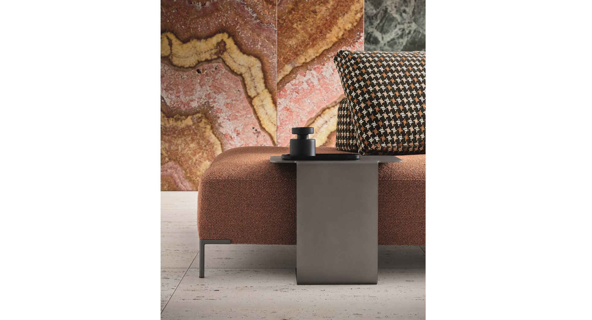 “SKIN coffee table by Ditre Italia – modern Italian table with layered design and sleek circular profile”
