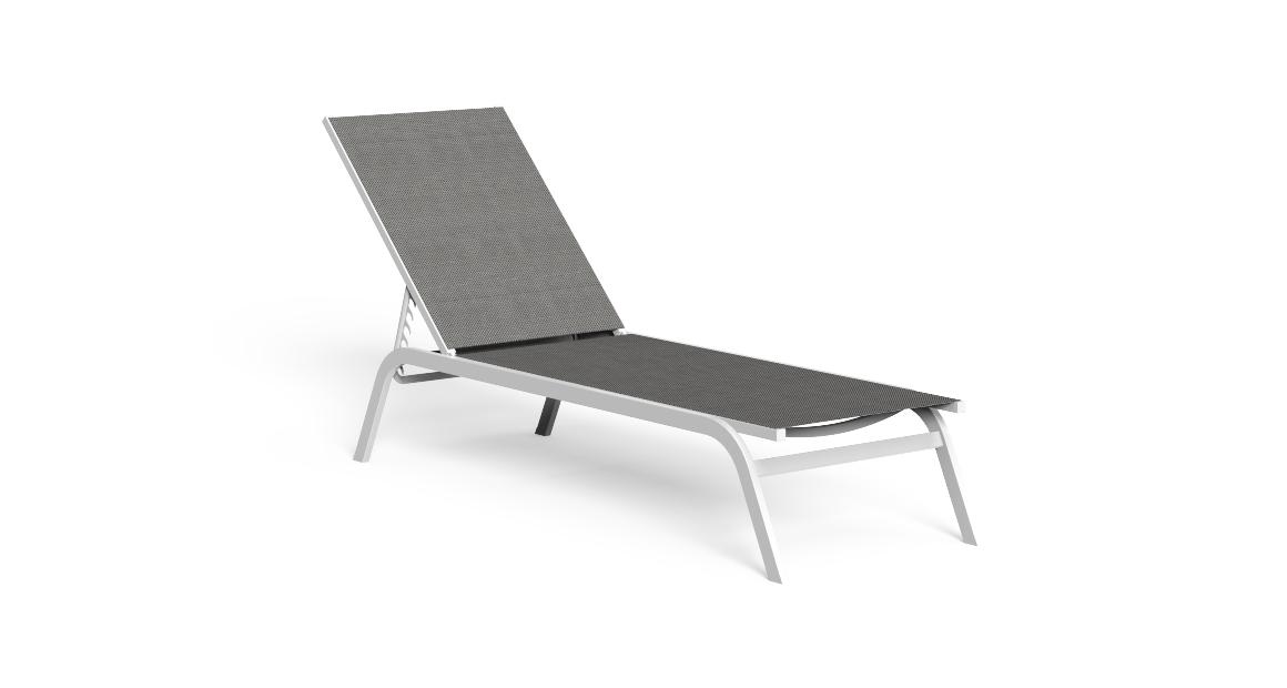 Modern Step Sunbed by Talenti Technical Department for Talentispa, high-end Italian outdoor furniture for Royal Oak, Michigan.
