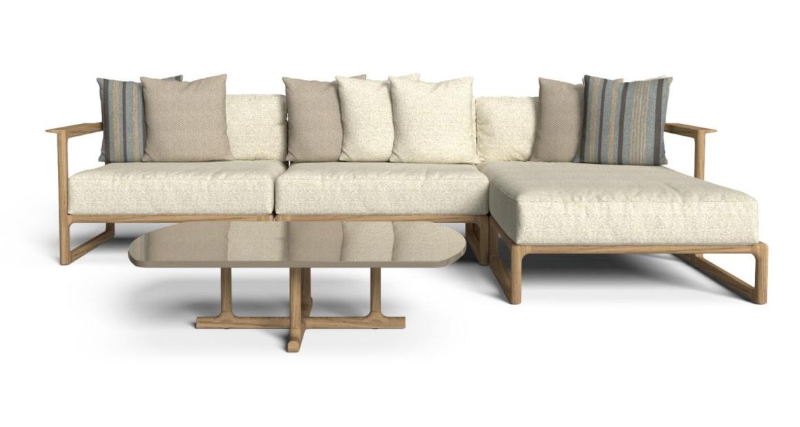 "Thea Modular Sofa by TalentiSpa ideal for creating comfortable, stylish outdoor lounges."