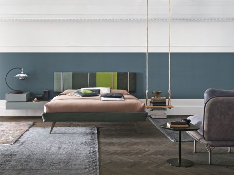 “Diagonal sideboard by Tomasella – modern Italian cabinet with bold diagonal door design and matte finish”