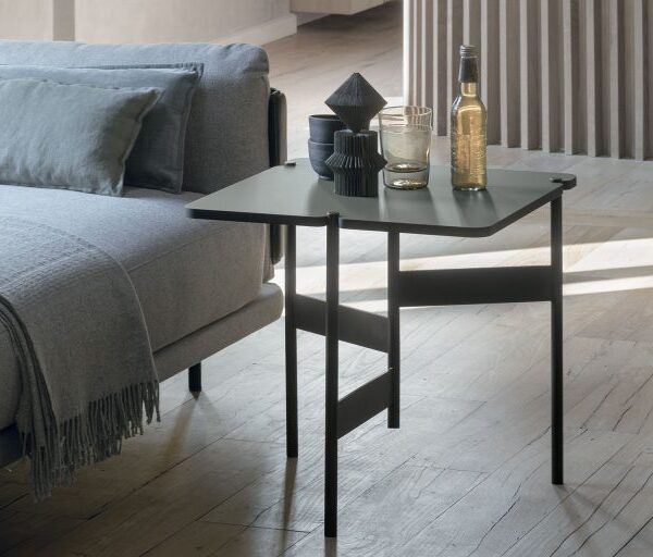 “Tavolino Square by Tomasella – modern Italian coffee table with clean square top and minimalist metal frame”