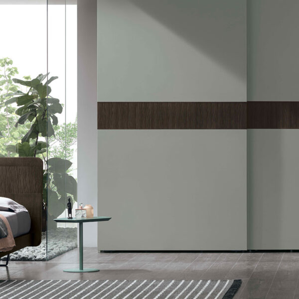 “Frame Sliding wardrobe by Tomasella – modern Italian wardrobe with sleek sliding doors and minimalist frame design”