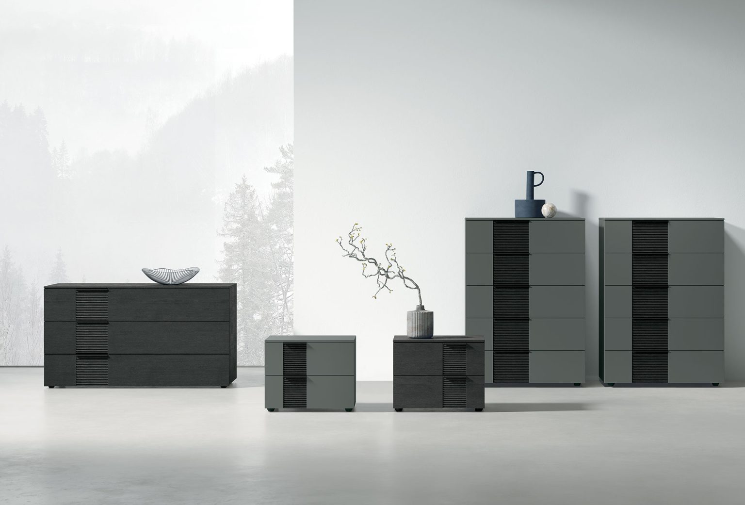 “Bliss storage unit by Tomasella – modern Italian cabinet with clean-lined drawers and minimalist design”