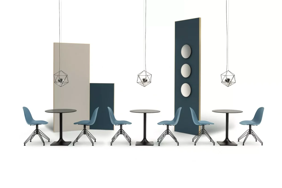 Round by Bontempi modern Italian dining table in Royal Oak, Michigan showroom