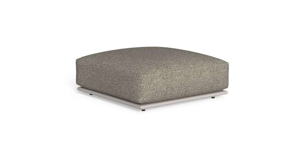 "Versatile Braided Pouf by TalentiSpa offering stylish support in garden or patio settings."
