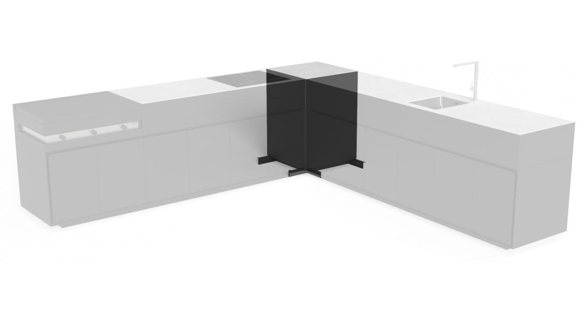High-end Tikal corner module by Nicola De Pellegrini / Studio Delineo for Talentispa, modern Italian outdoor design for Troy, Michigan.
